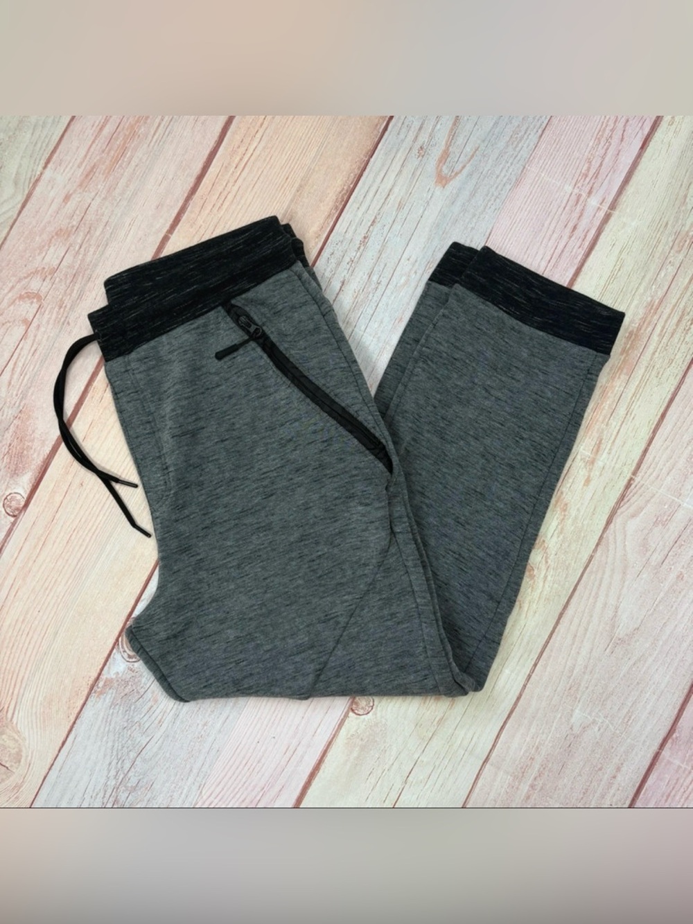 Division Tech Fleece Joggers Men's XXL Gray Athletic Sweatpants Bonded Zip Pocke